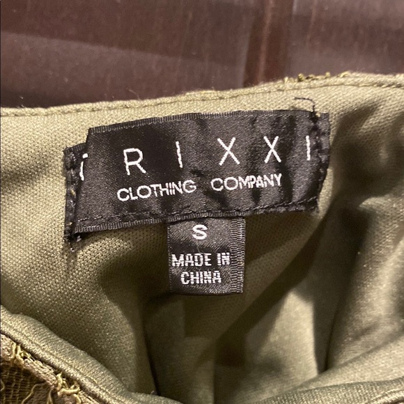 Green Lace Spaghetti Strap Dress - Picture 2 of 3